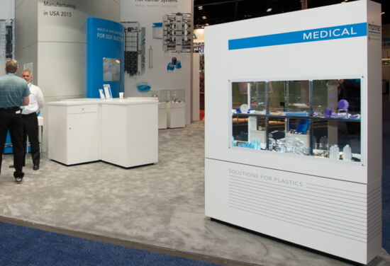 Exhibition booth maenner Mueller International Exhibit Services NPE Orlando 03