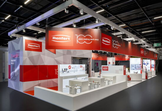 Messestand Renfert mueller messebau IDS 2025 6