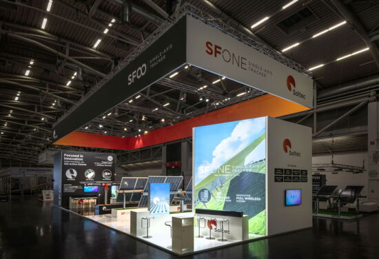 Messestand soltec mueller messebau intersolar2021 3