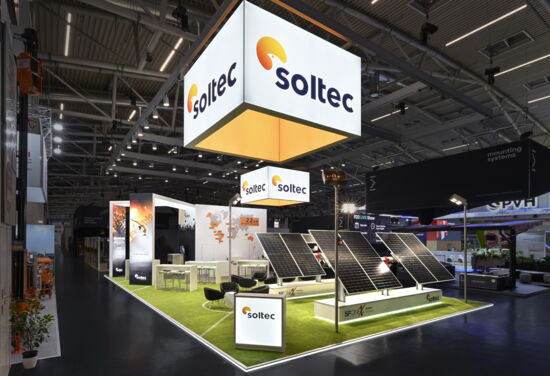 Messestand soltec mueller messebau intersolar2024 1