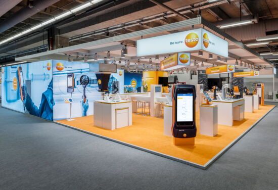Messestand testo mueller messebau ish 2019 1