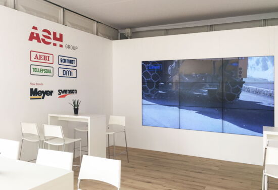 Messestand ASH Aebi Schmidt mueller messebau analytica 2016 3