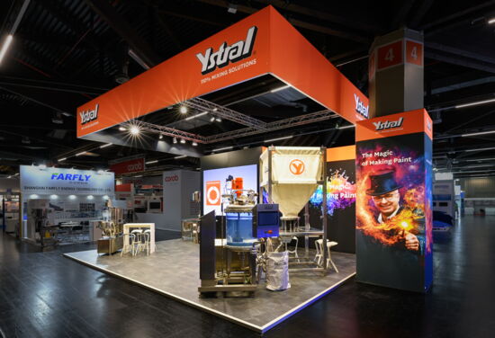Messestand Ystral MuellerMessebau ecs 2025 2
