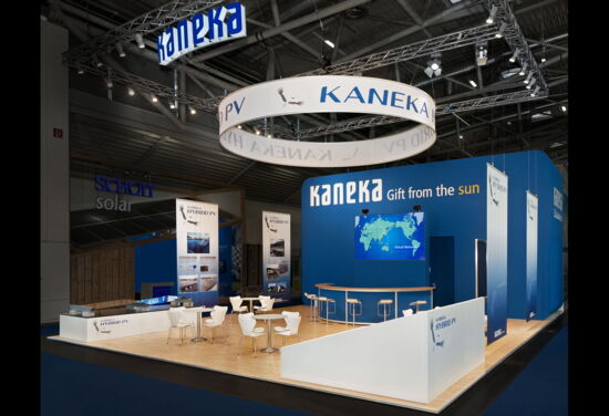 Messestand kaneka mueller messebau intersolar2011 2