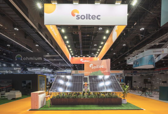 Messestand soltec mueller messebau wfes2022 1