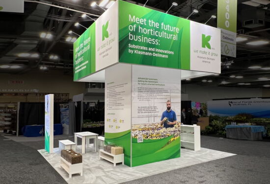 Exhibition booth KlasmannDeilmann Cultivate Columbus23 Mueller International Exhibit Services 01