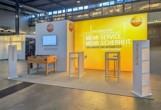 Messestand TestoIndustrialServices Jobstartboerse 2026 MuellerMessebau 1