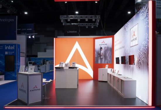 Messestand AmpereComputing mueller messebau Cloudfest2024 2