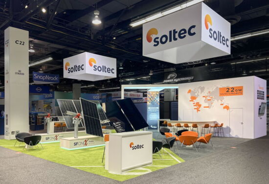 Messestand soltec MuellerInternationalExhibitServices REPlus2024 1