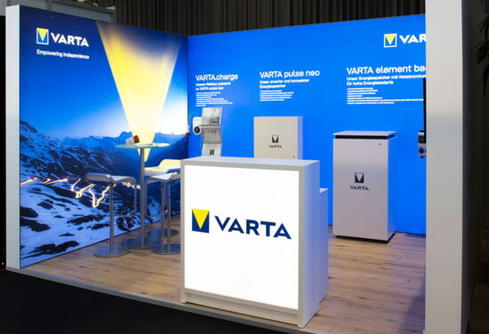 Messestand varta mueller messebau electra2022 4