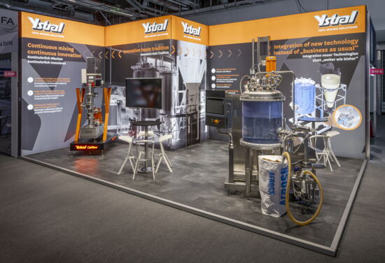 Messestand ystral mueller messebau achema2024 2