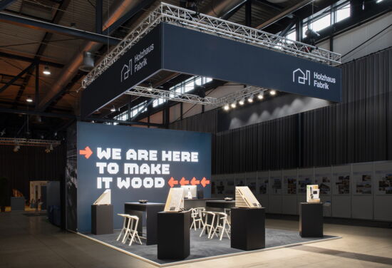 Messestand holzhausfabrik mueller messebau getec2024 6