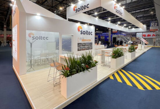 Messestand soltec mueller international services tse2023 1